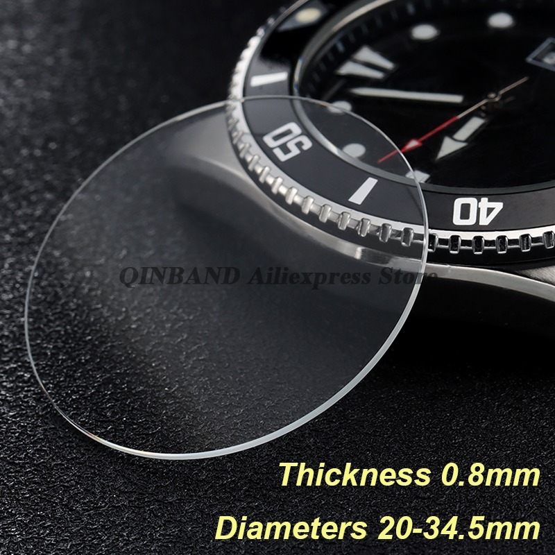 Watch Crystal Replacement - Vetro per Orologi Rotondo Piatto di