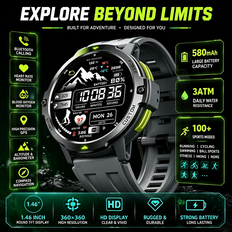 Timex Watches Smartwatch - Smartwatch Bluetooth con Bussola, Modalità Sport,