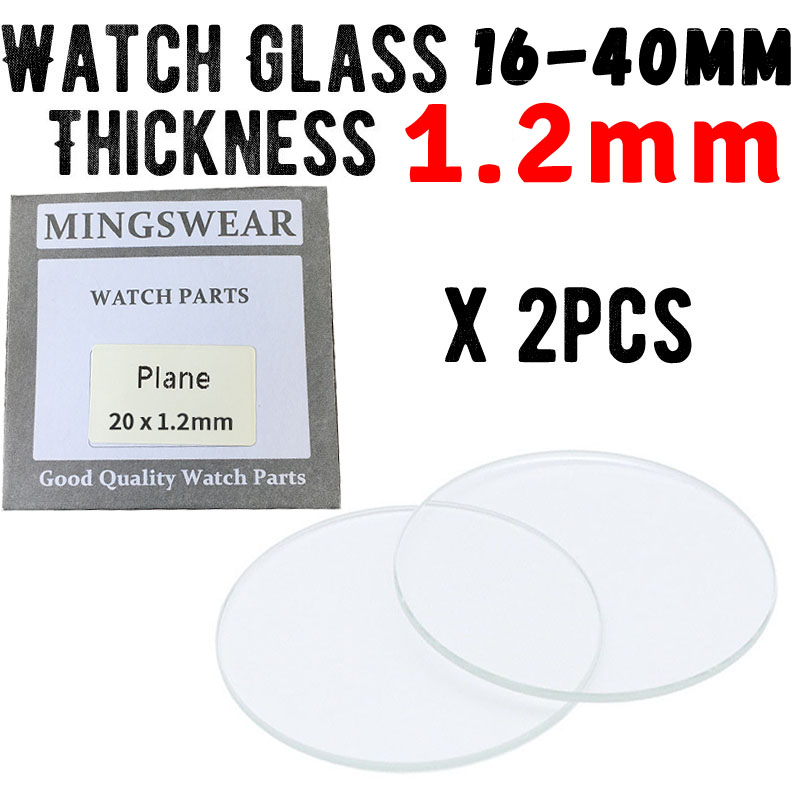 Watch Crystal Replacement - 2x spessore 1.2mm vetro di ricambio