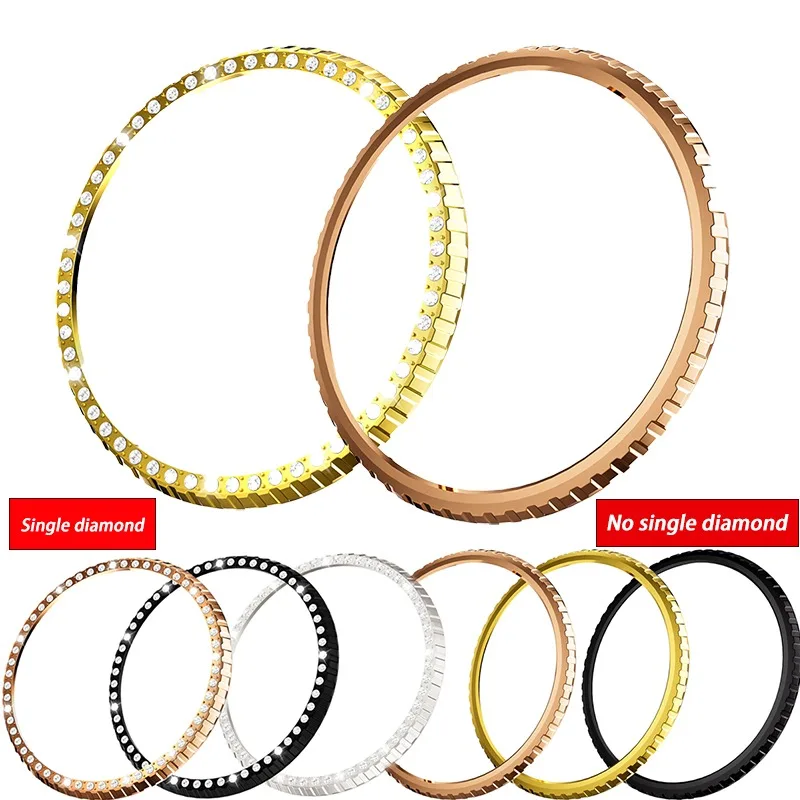 Smartwatch Ring Watches - Cover con castone in metallo per