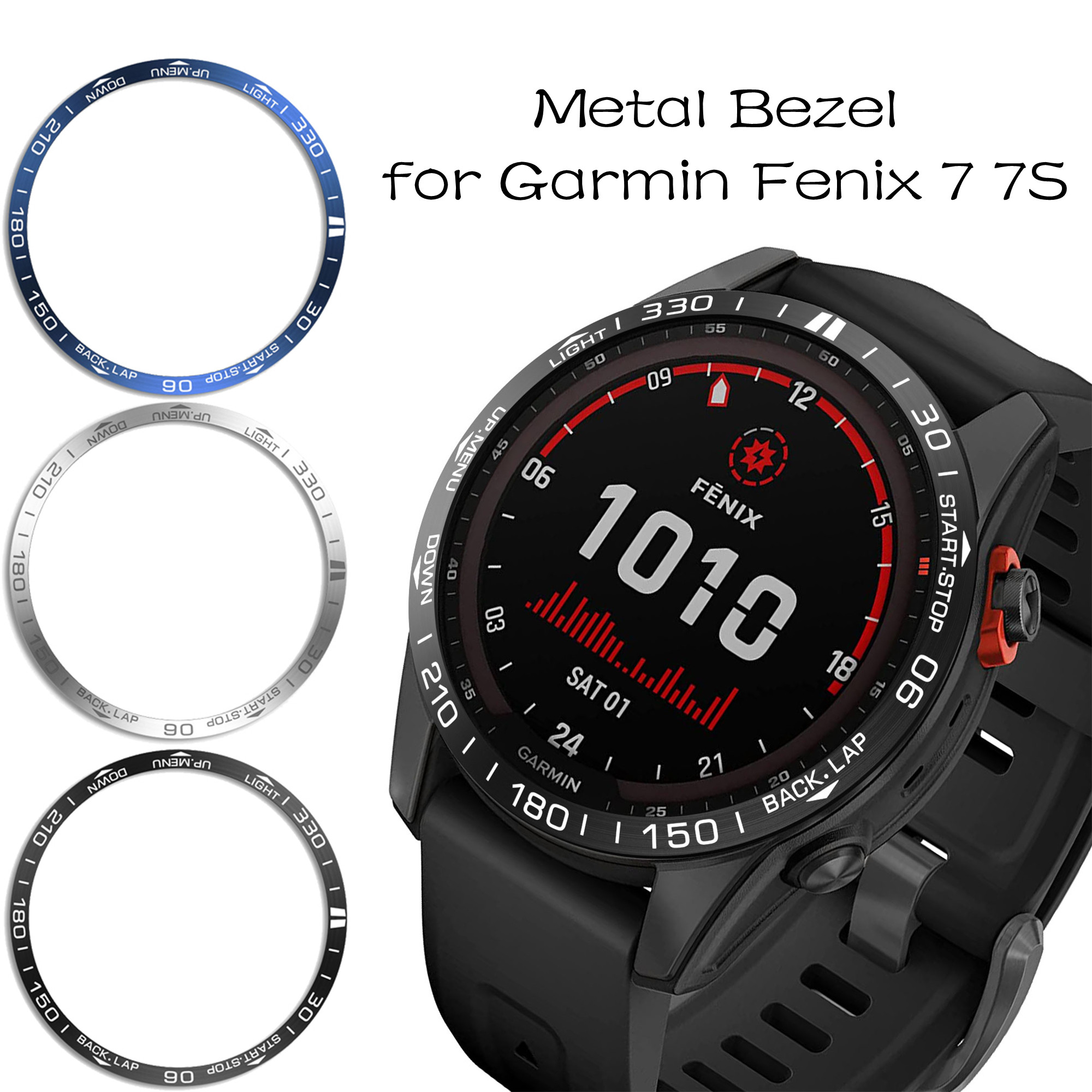 Smartwatch Ring Watches - Cornice in metallo per Garmin Fenix