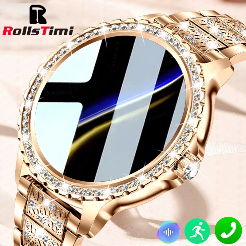 Smartwatch Ladies Watches For Women - Orologio intelligente da donna in oro