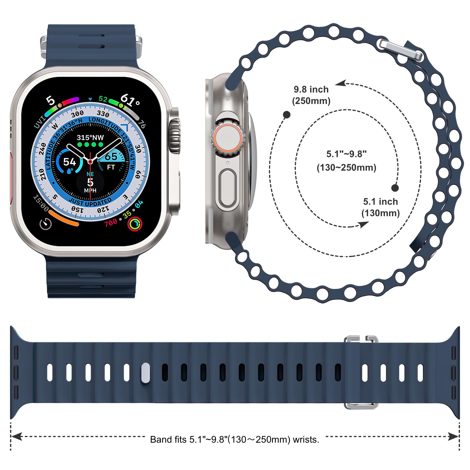 Cinturino Ocean Band per cintu - Smartwatch Apple Watches For Men recensione e prezzo