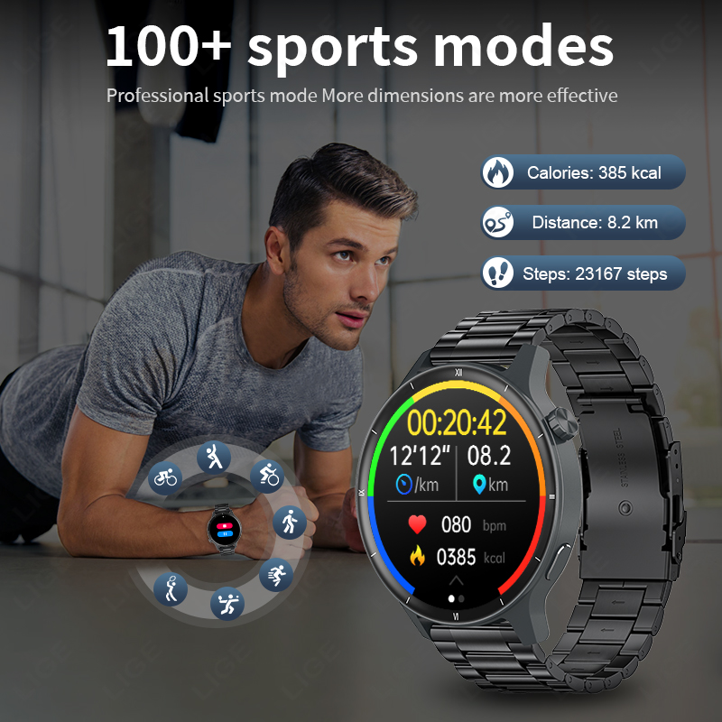 LIGE 3D Quadrante Dinamico Ast - Smartwatch Latest Watches For Men recensione e prezzo