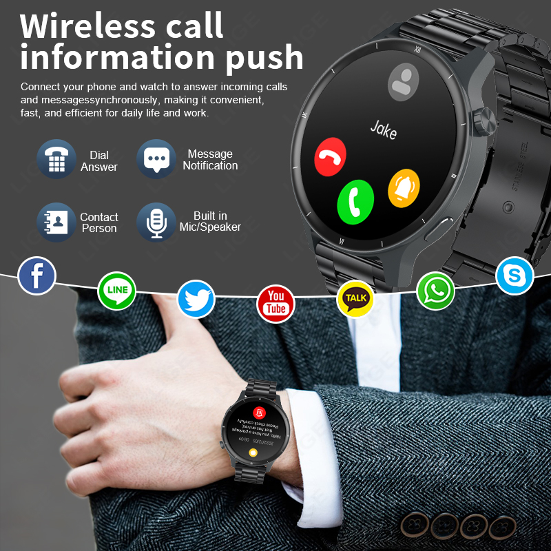 LIGE 3D Quadrante Dinamico Ast - Smartwatch Latest Watches For Men recensione e prezzo