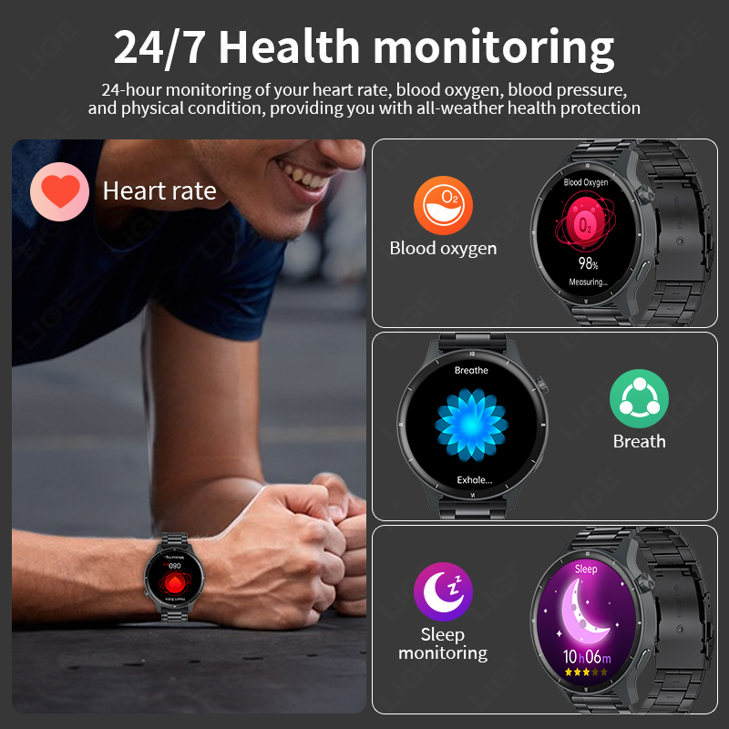 LIGE 3D Quadrante Dinamico Ast - Smartwatch Latest Watches For Men recensione e prezzo