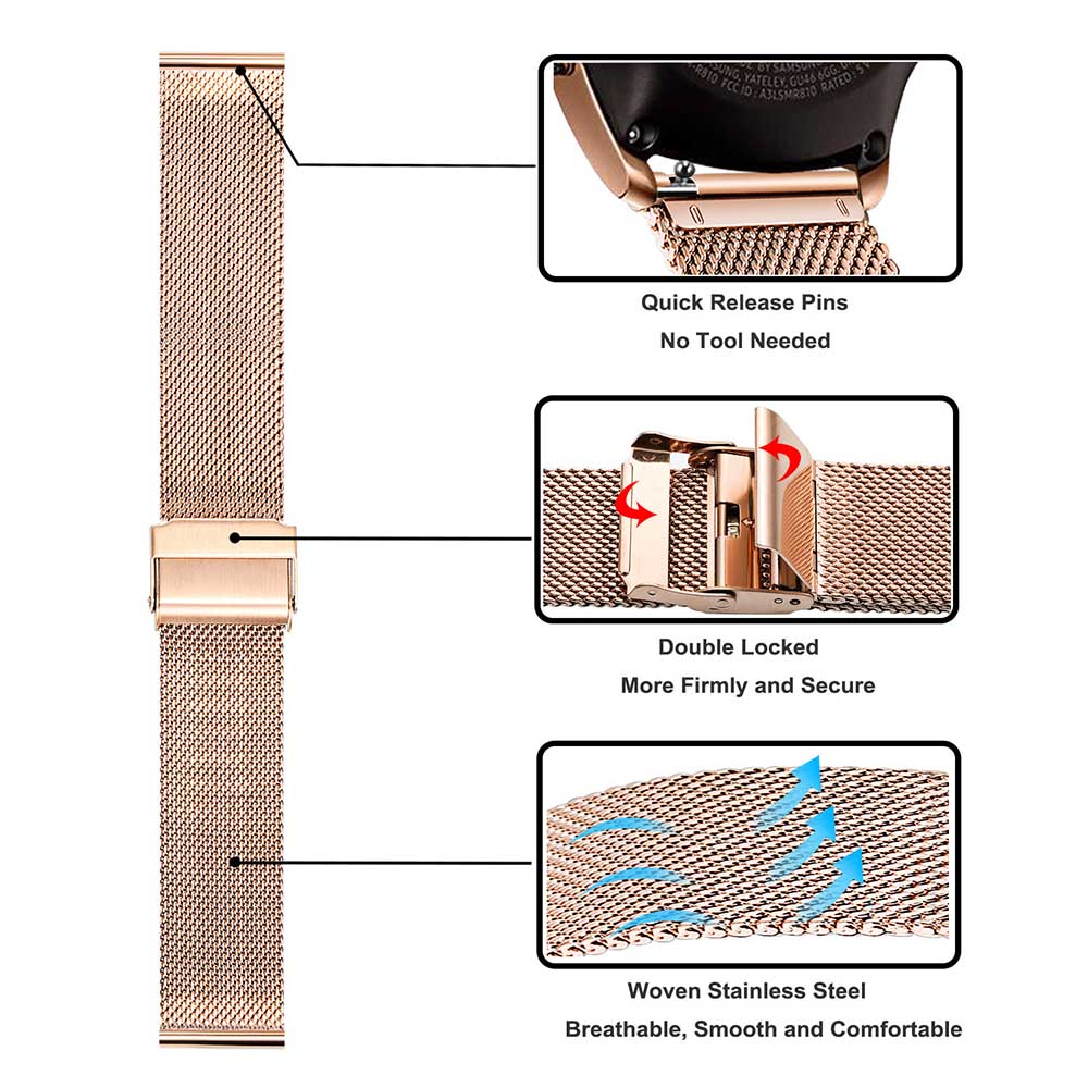 Cinturino in metallo per Samsu - Mesh Stainless Strap recensione e prezzo