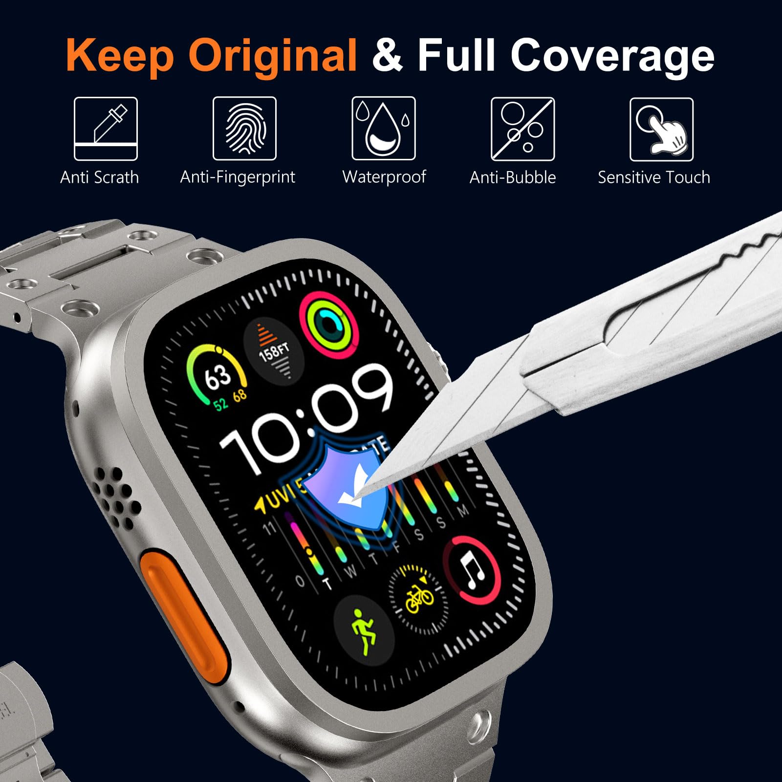 Vetro temperato per Apple Watc - Smartwatch Apple Watches For Men recensione e prezzo
