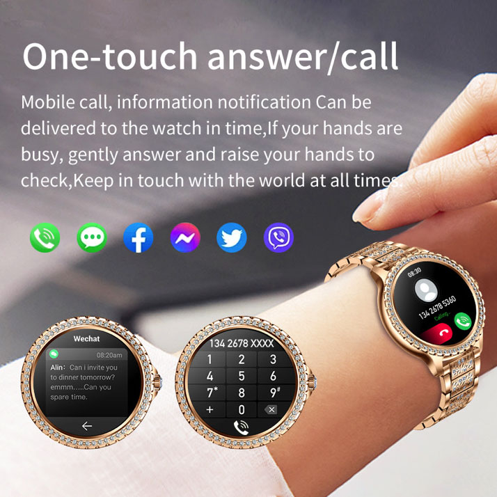 696 Nuovo Blue Tooth Call Orol - Smartwatch Ladies Watches For Women recensione e prezzo