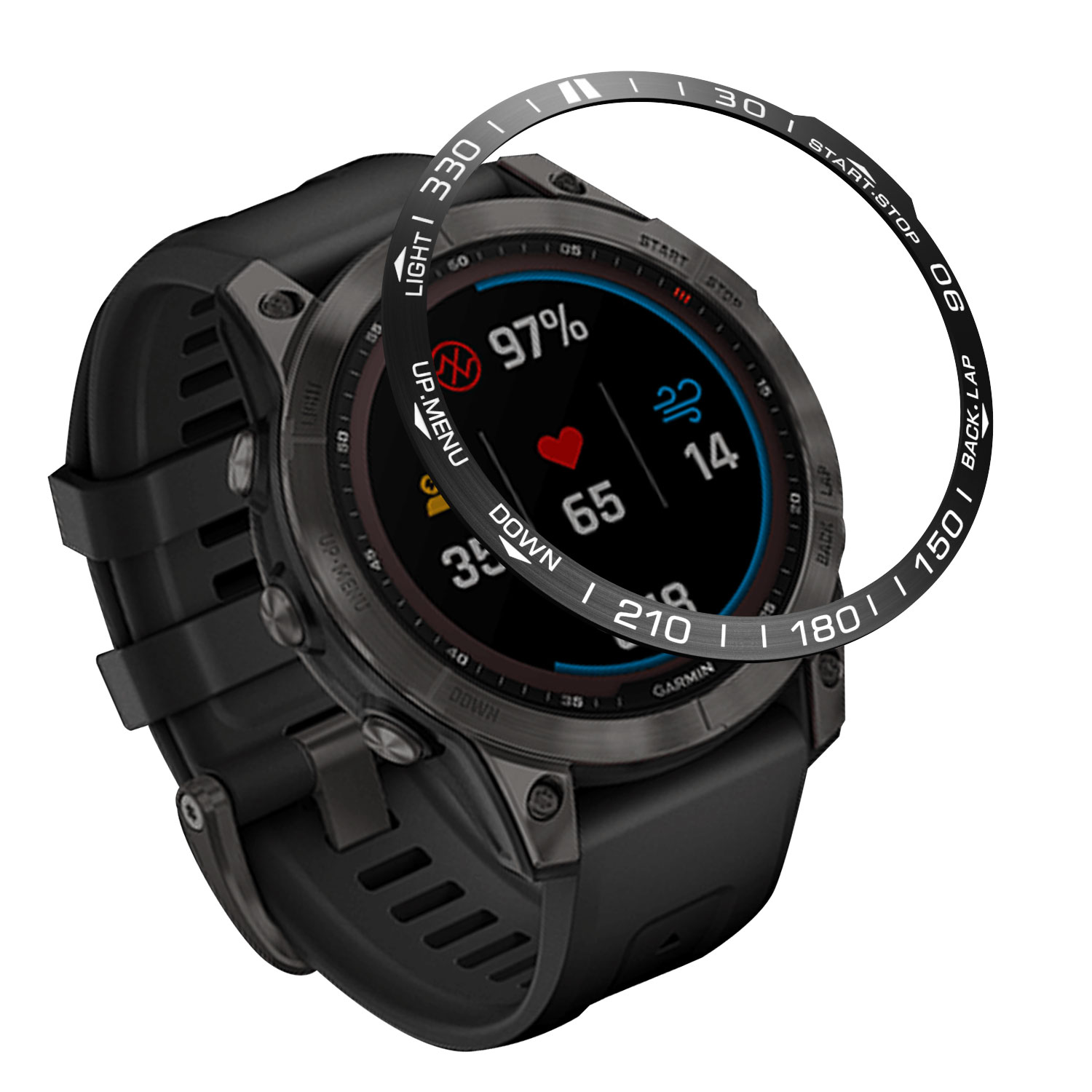 Cornice in metallo per Garmin  - Smartwatch Ring Watches recensione e prezzo